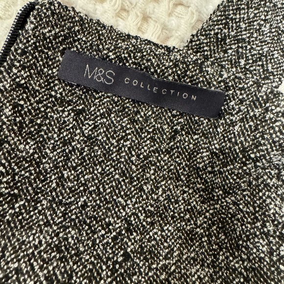 Marks & Spencer| M&S GREY MIX TEXTURED BELTED JUMPSUIT WIDE LEG - Picture 7 of 8